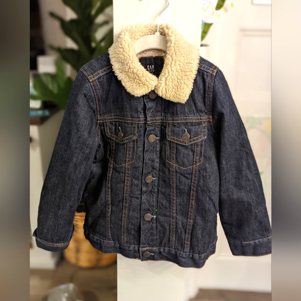 Gap Kids Sherpa lined Denim Jacket
